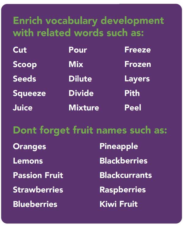 Fruity coolers vocabuary 