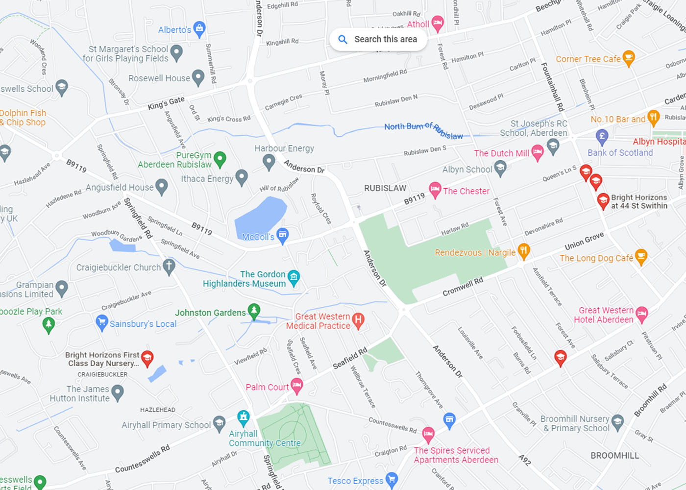 Day Nurseries and Preschools in Aberdeen