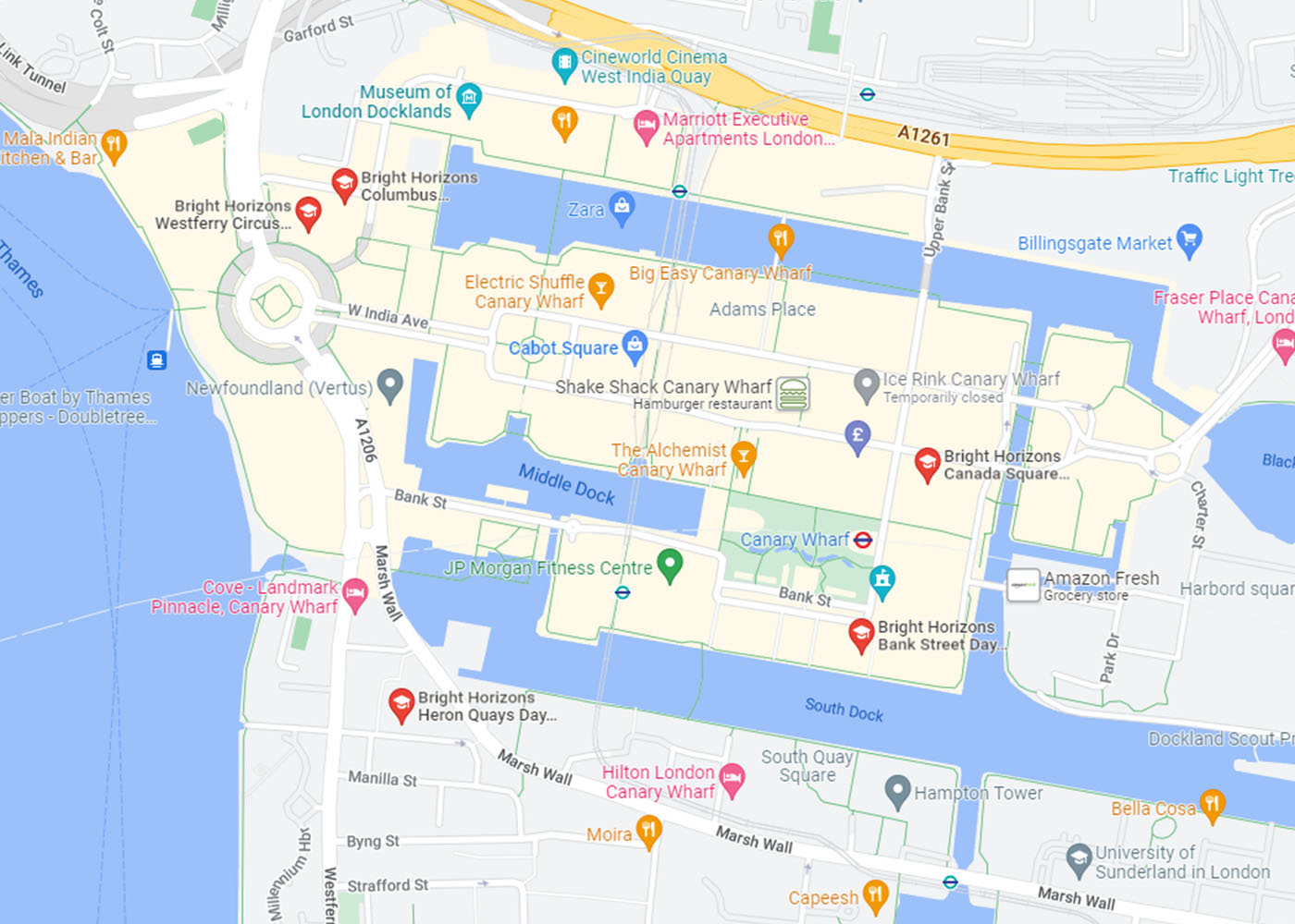 Canary Wharf Day Nurseries and Preschools