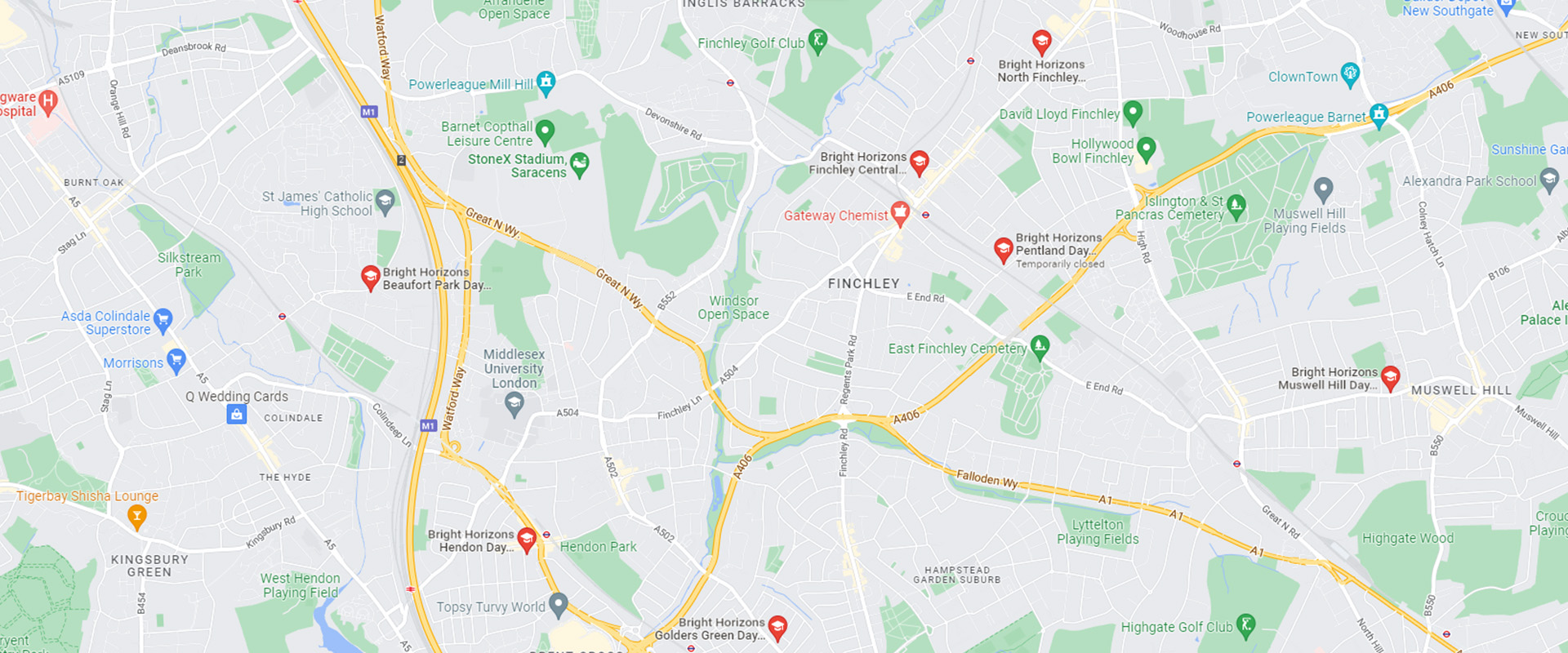 Day Nurseries and Preschools in Finchley and Hendon