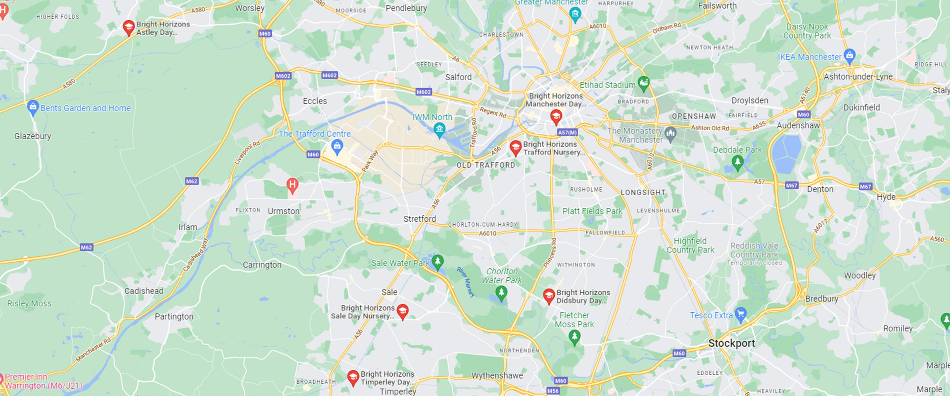 Day Nurseries and Preschools in Greater Manchester