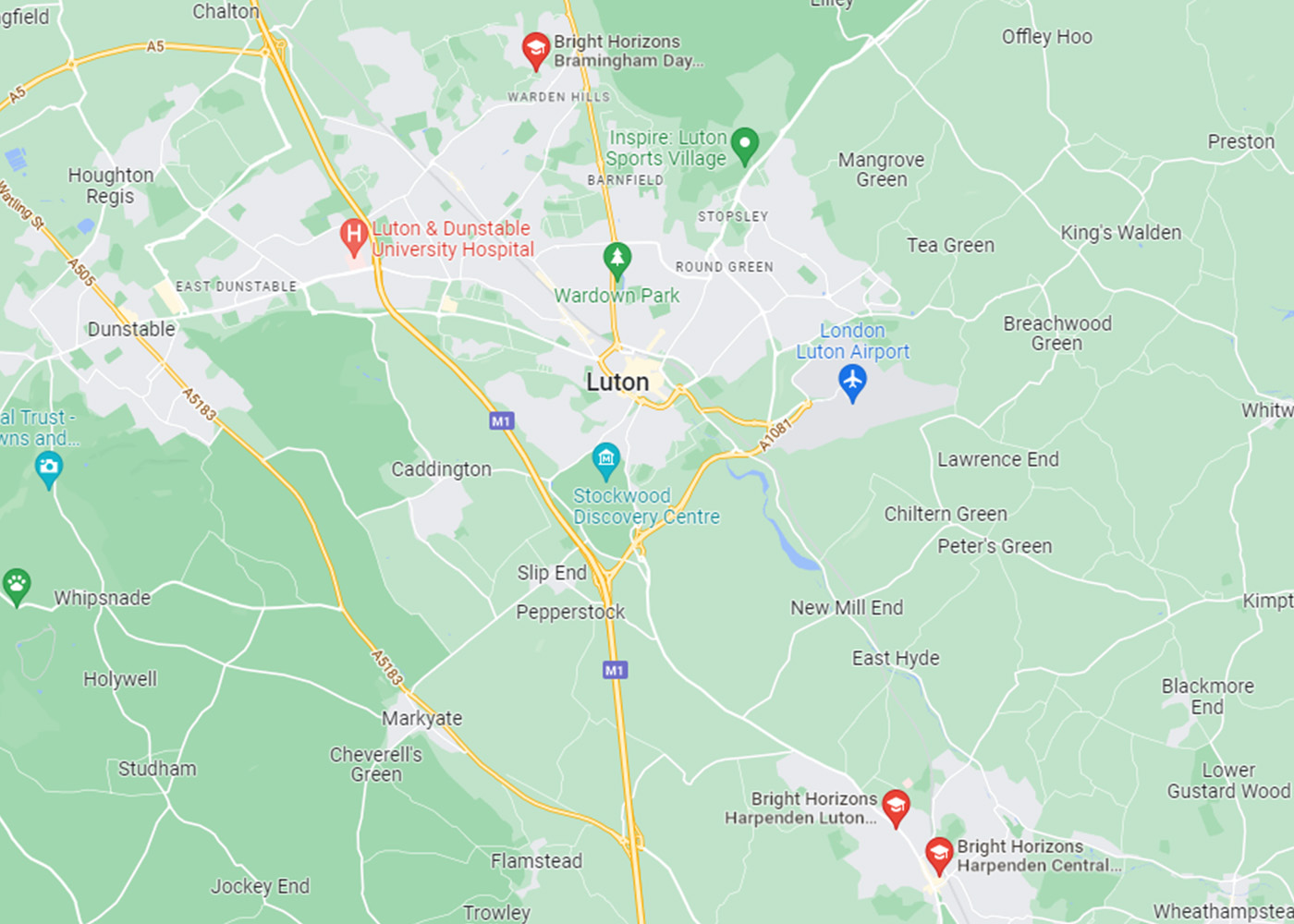 Day Nurseries and Preschools in Luton Bright Horizons