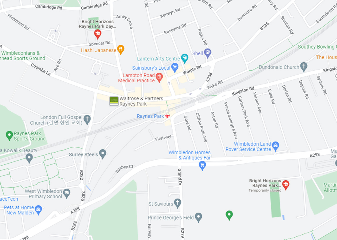 Day Nurseries and Preschools in Raynes Park