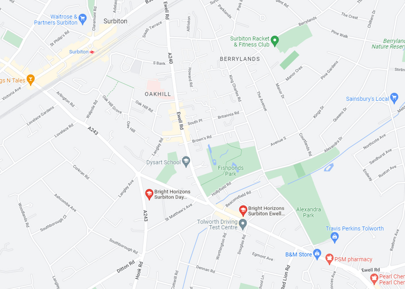 Day Nurseries and Preschools in Surbiton