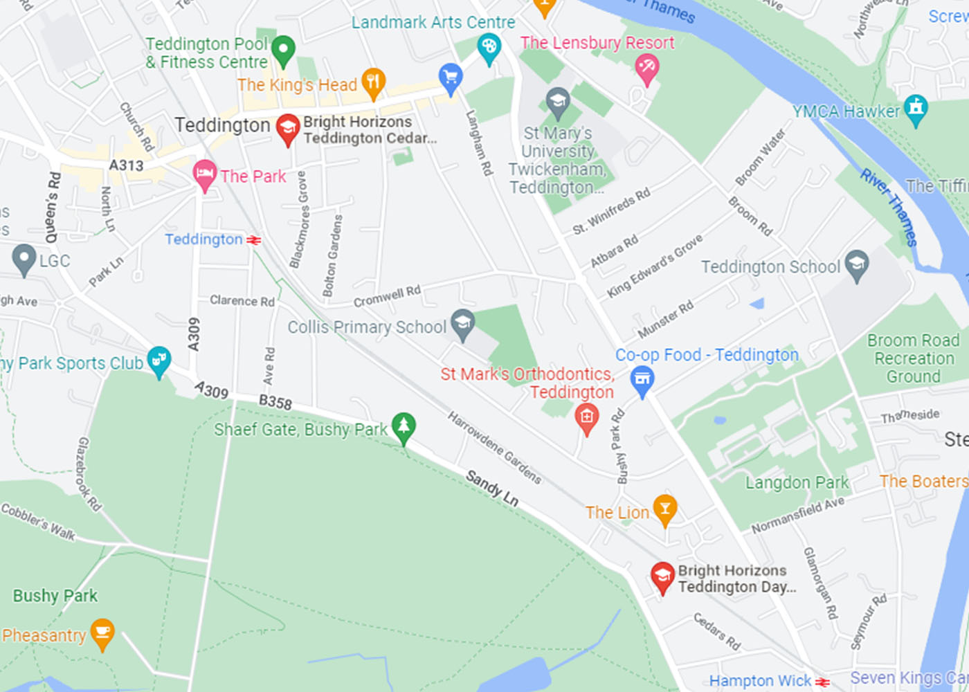 Day Nurseries and Preschools in Teddington