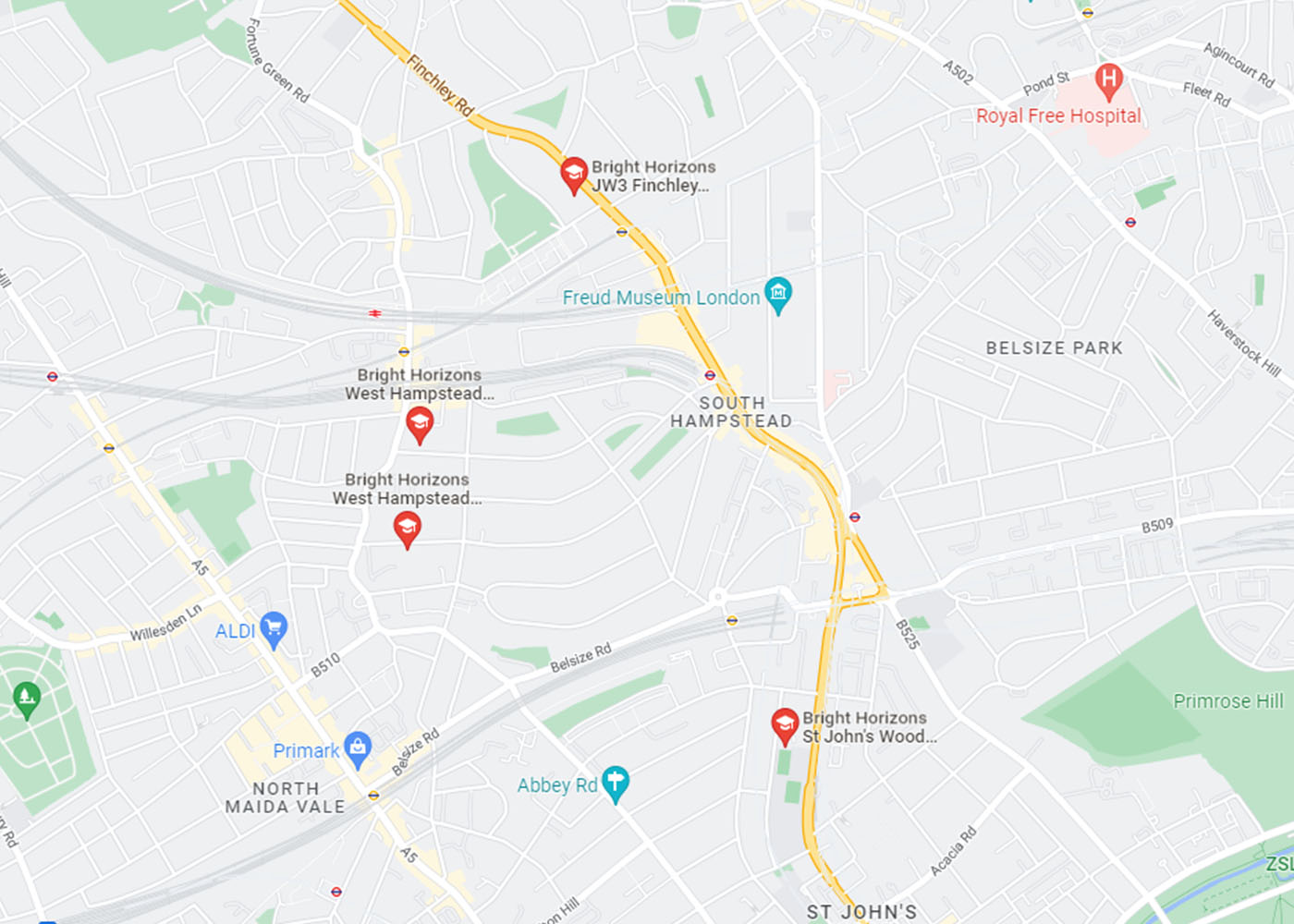 Day Nurseries and Preschools in West Hampstead