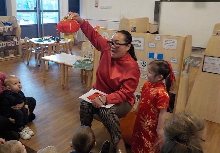 Sidcup nursery children receive talk on Chinese New Year