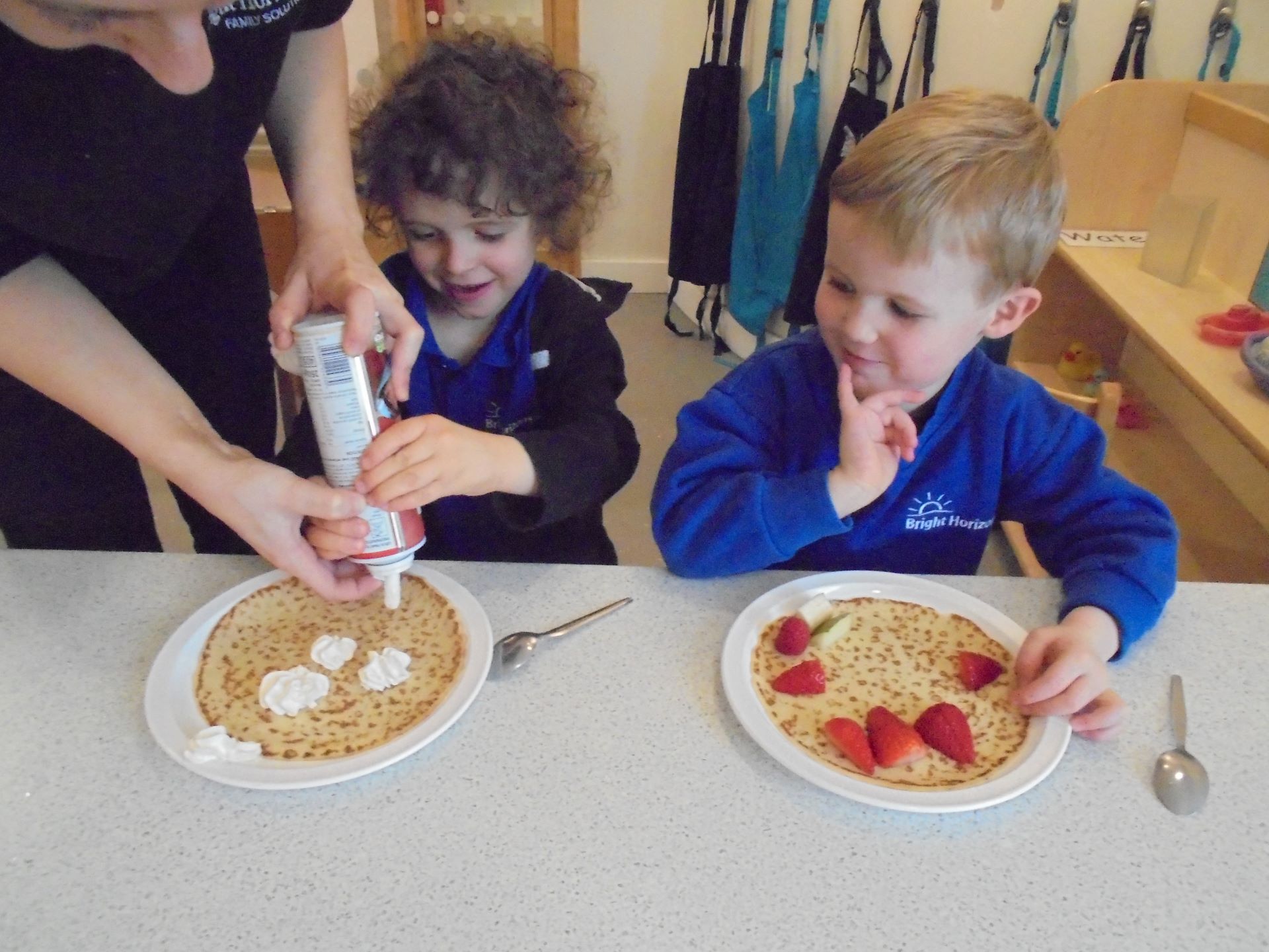 Timperley children celebrate Pancake Day