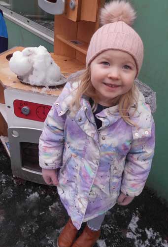 Lancaster nursery children embrace snowy weather