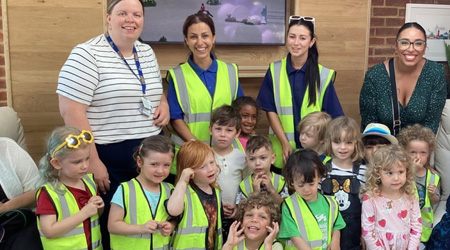 Hove Nursery Children Celebrate With Residents of Newly Refurbished Care Home