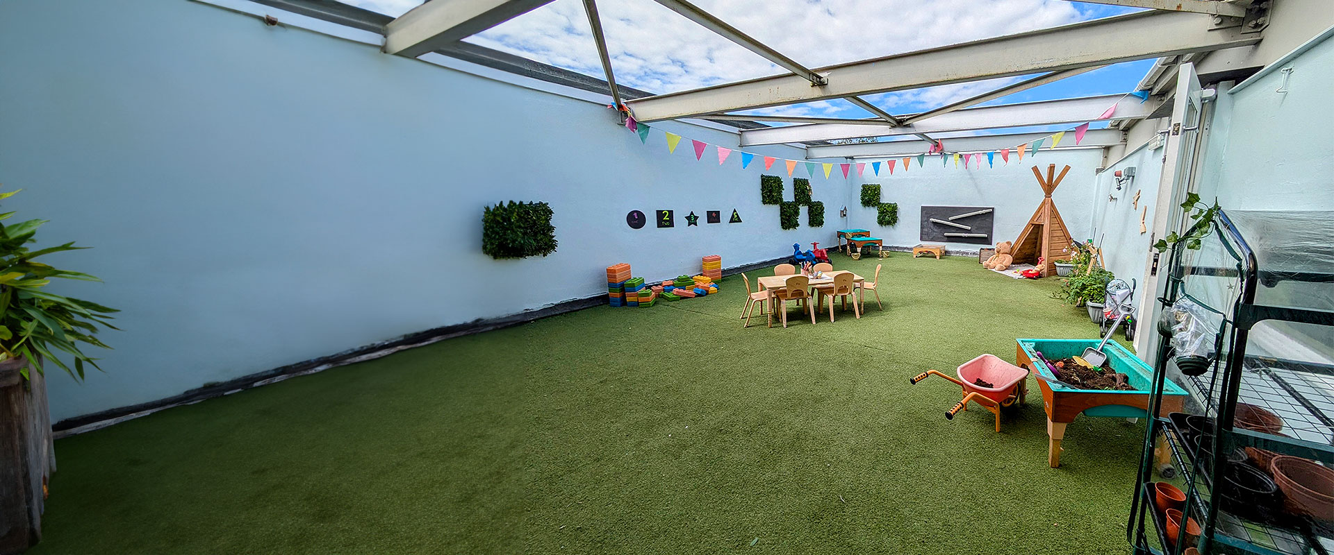 Crofton Day Nursery and Preschool rooftop garden