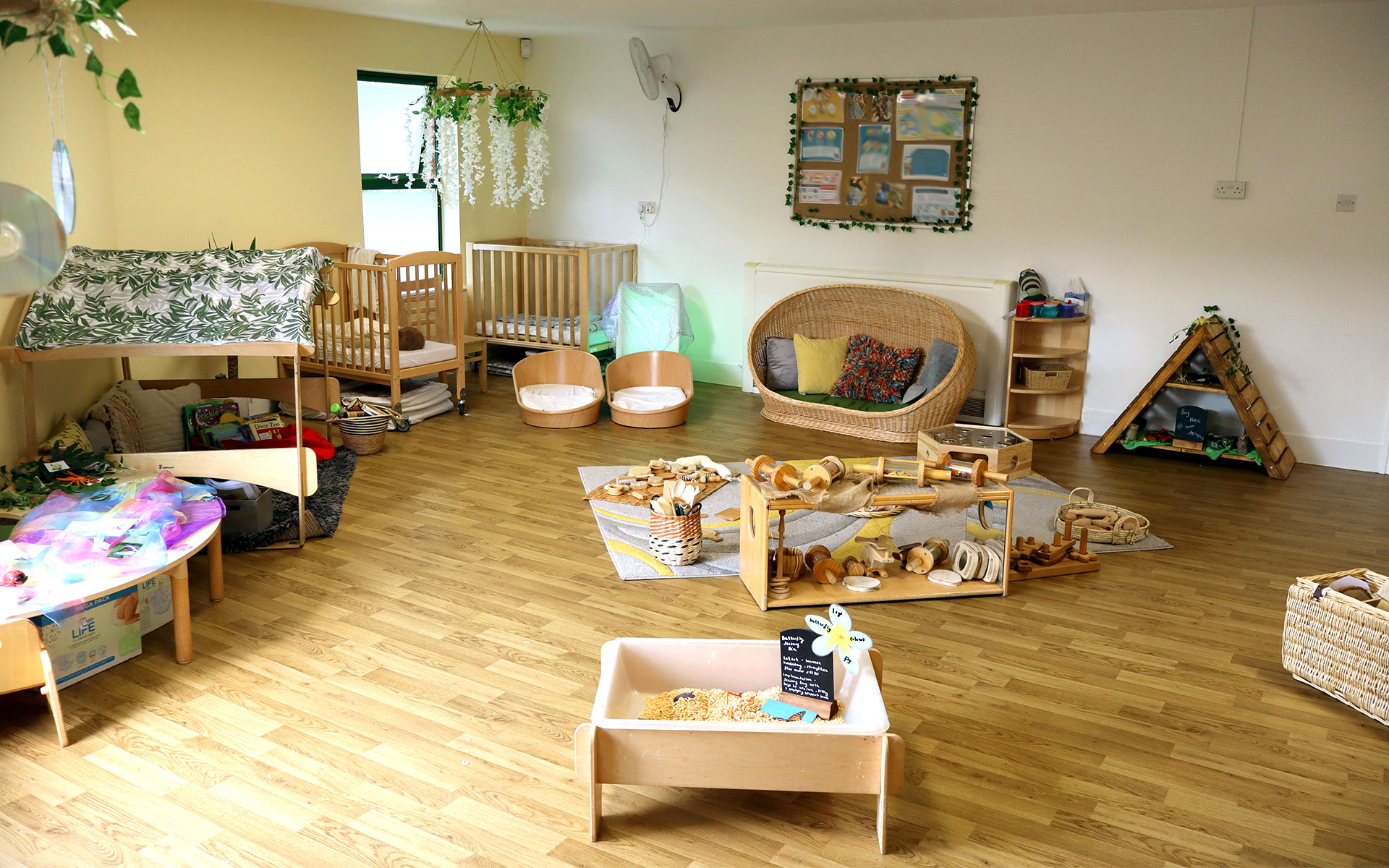 Countess of Chester Day Nursery and Preschool baby room and cribs