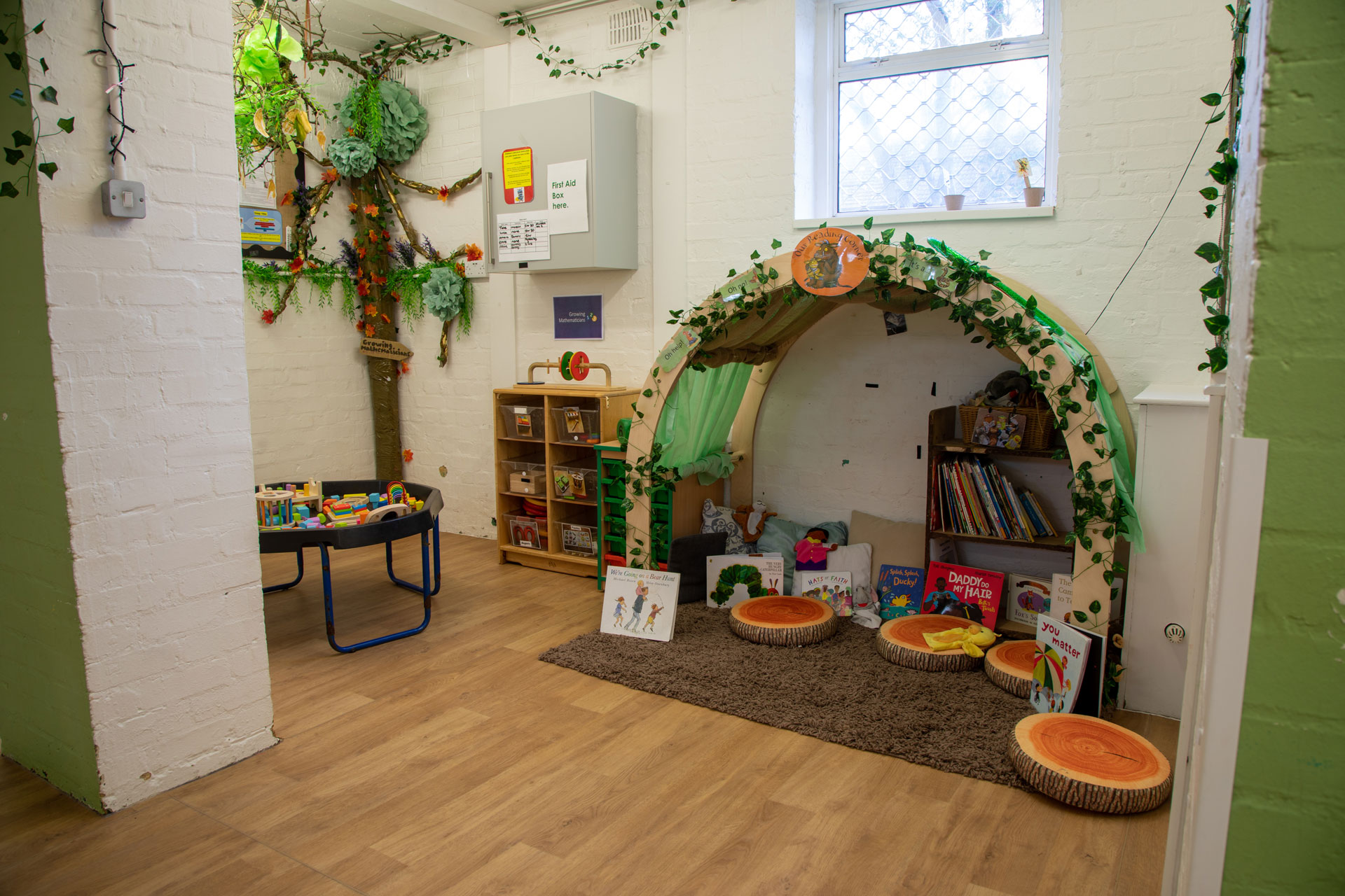 Eltham Green Day Nursery and Preschool indoor reading nook