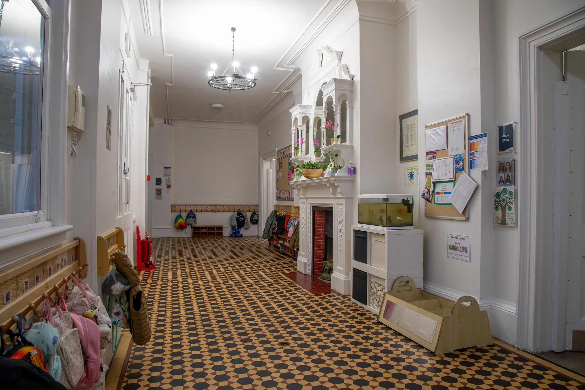 Norfolk Lodge Montessori Day Nursery hallway