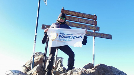 manager from cambridge completes four day trek to mount kenya for charity
