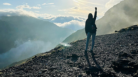 nursery practitioner walks mount snowdon