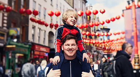 Child embracing culture