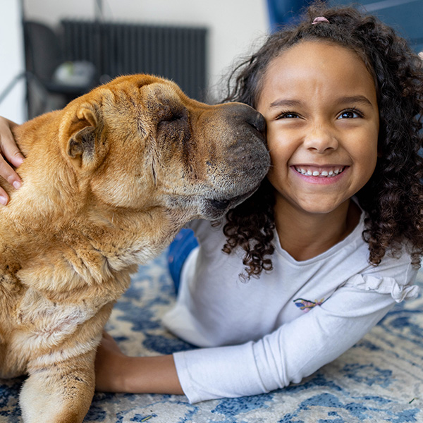 Why Pet Care, Young Girl with Dog
